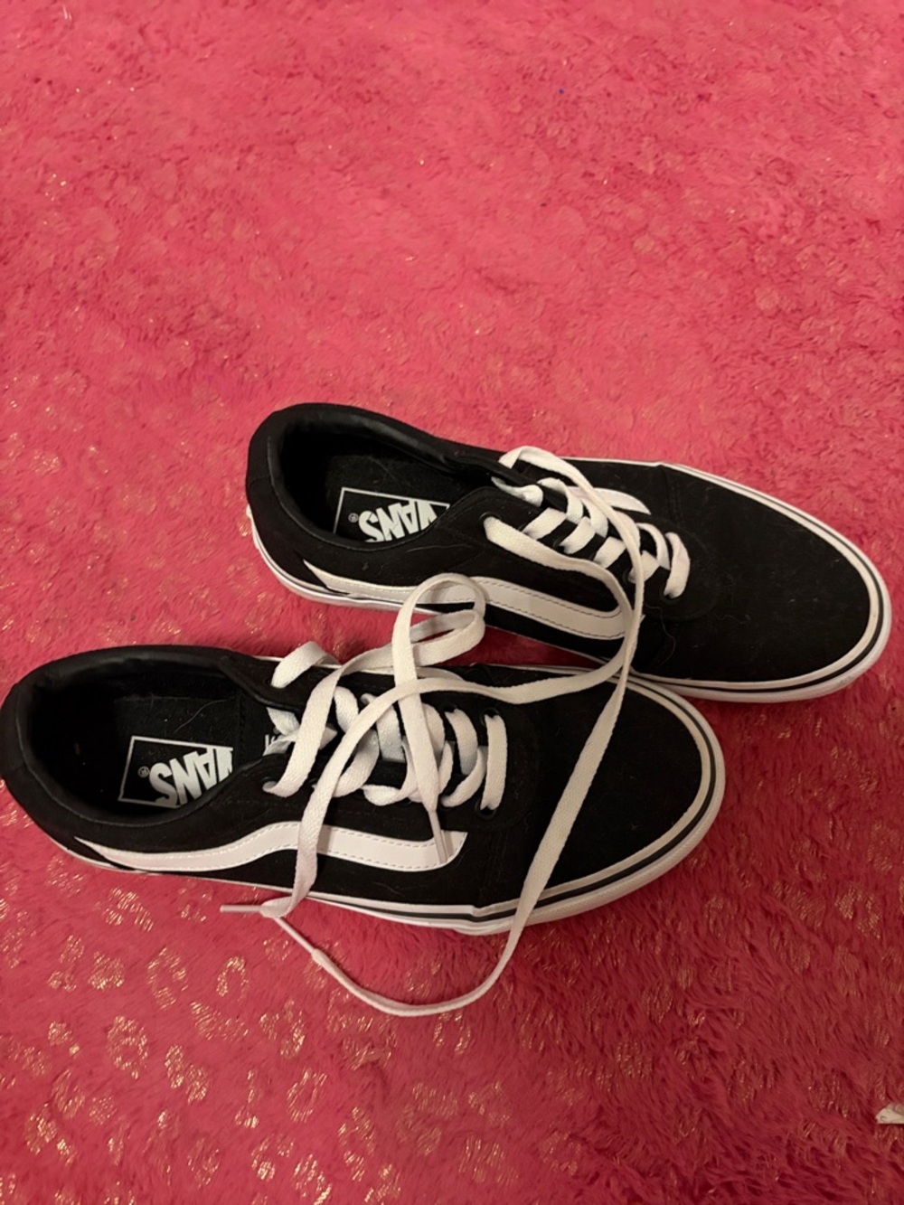 Vans Black and White Old Skool Trainers